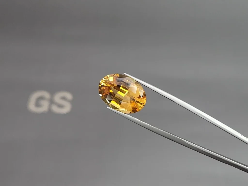 A 19.79-carat, high-precision oval-cut citrine set from Africa 2