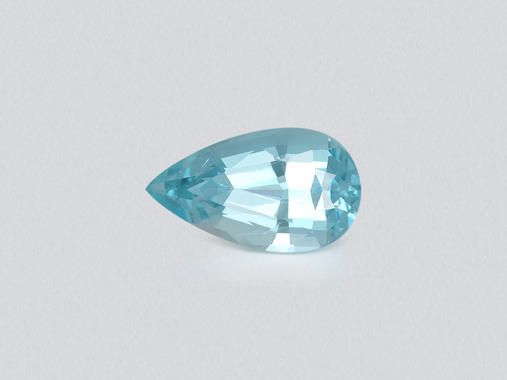 Aquamarine Santa Maria pear cut 3.64 carats, Mozambique