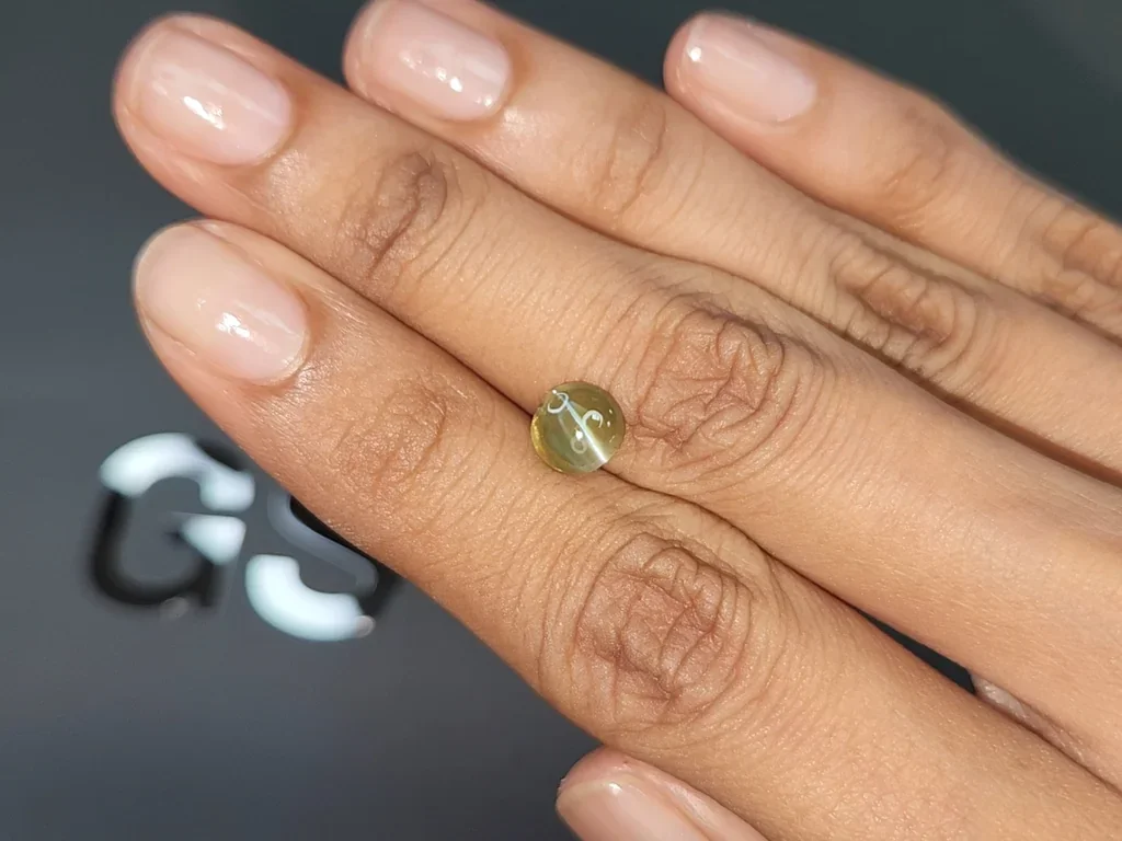 Chrysoberyl Cat Eye cabochon cut 1.68 carats, Sri Lanka 3