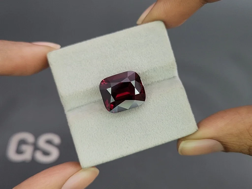 Large garnet cushion cut  13.18 carats, Tanzania 4