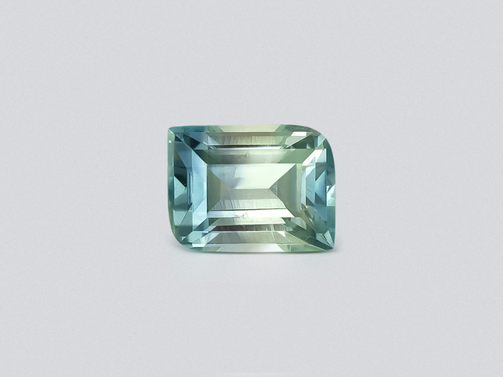 Large yellow-green cushion cut beryl from Mozambique 9.75 carats 5