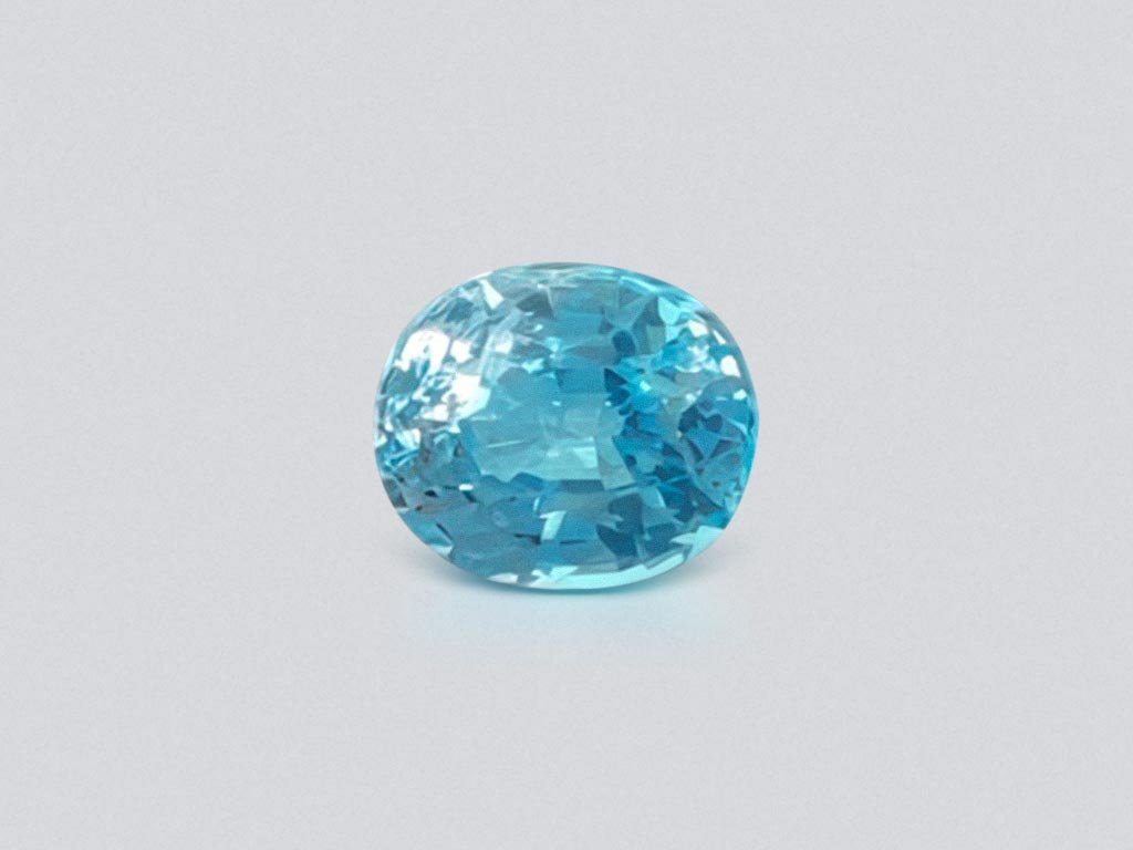 Neon blue oval cut apatite 1.60 ct, Brazil