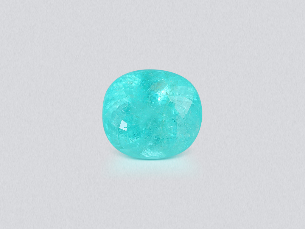 Neon blue Paraiba tourmaline in oval cut 7.03 carats, Africa