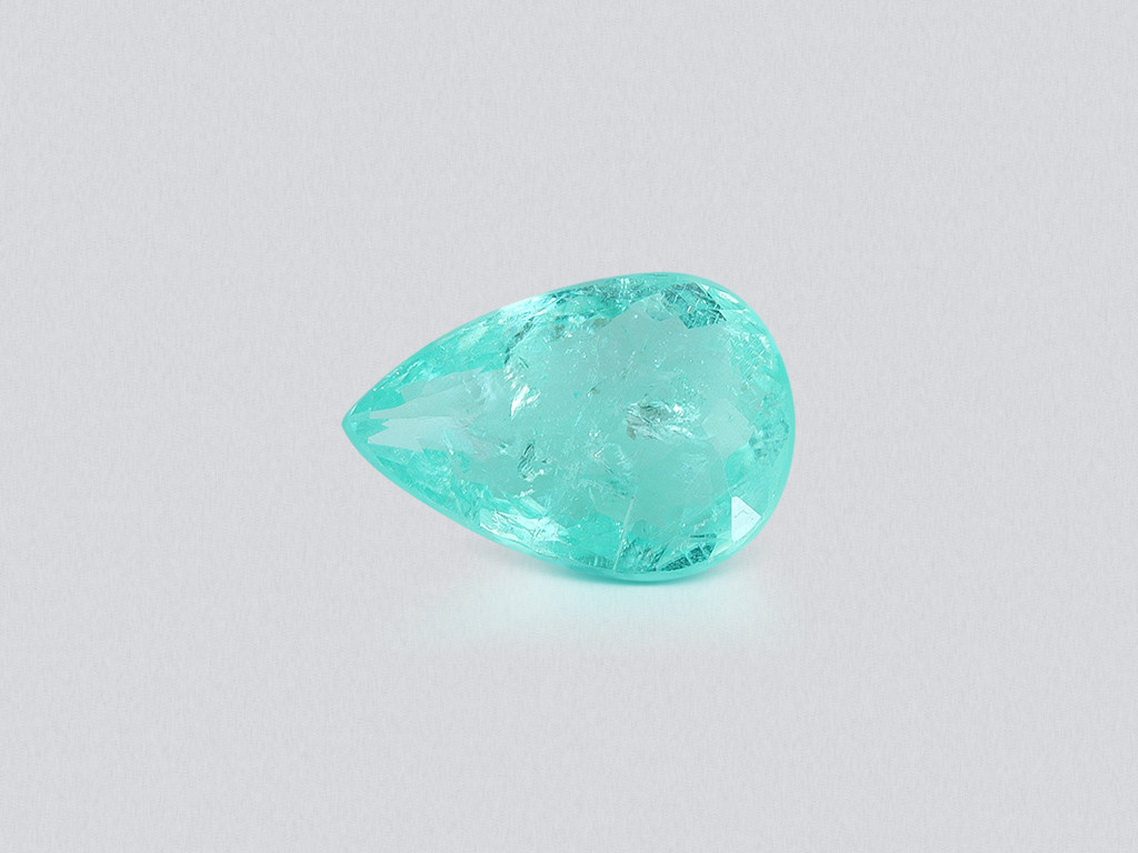 Neon Blue Paraiba tourmaline in pear cut 2.26 carats, Mozambique