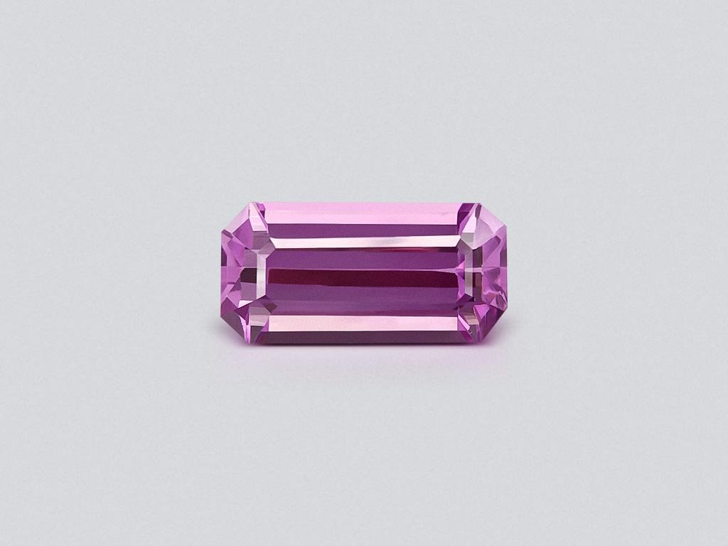 Octagon cut kunzite 14.06 carats, Afghanistan