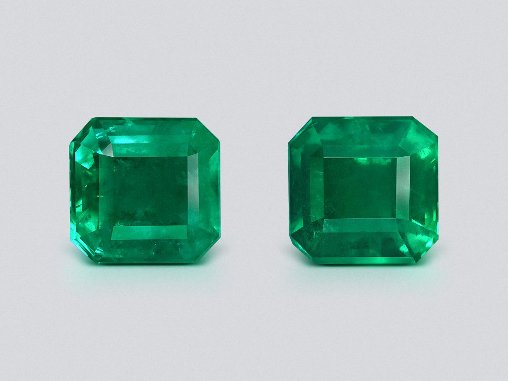 Pair of contrasting aquamarines pear cut 7.83 carats, Mozambique 5