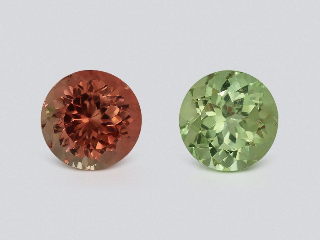 Pair of pear cut African morganites 4.51 ct 3