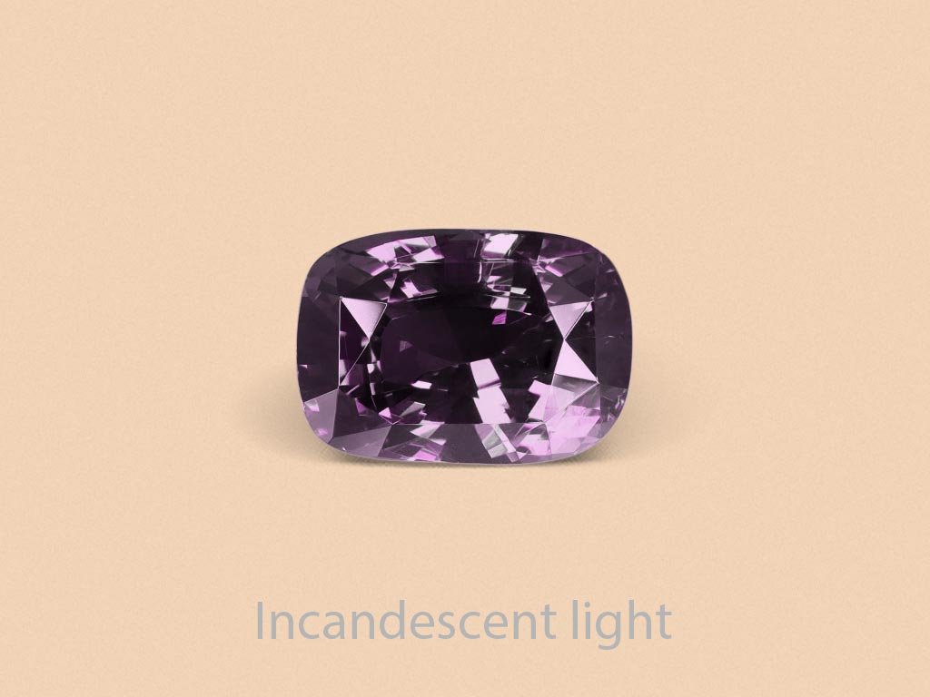 Rare alexandrite with strong color change effect in cushion cut 5.21 ct, Sri Lanka 3