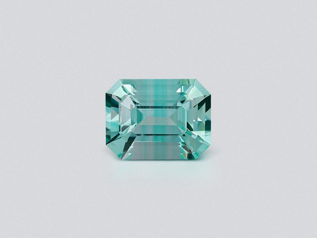 Rare green octagon cut beryl 6.38 carats, Russia