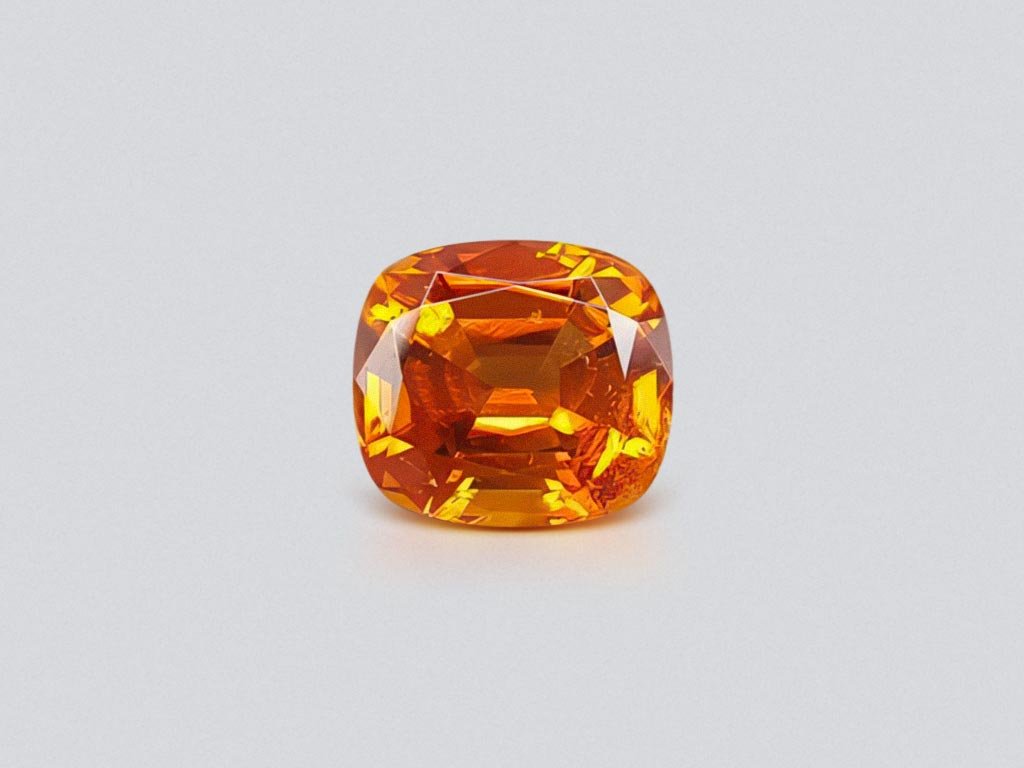 Rare top quality clinohumite in cushion cut 3.74 ct, Afghanistan