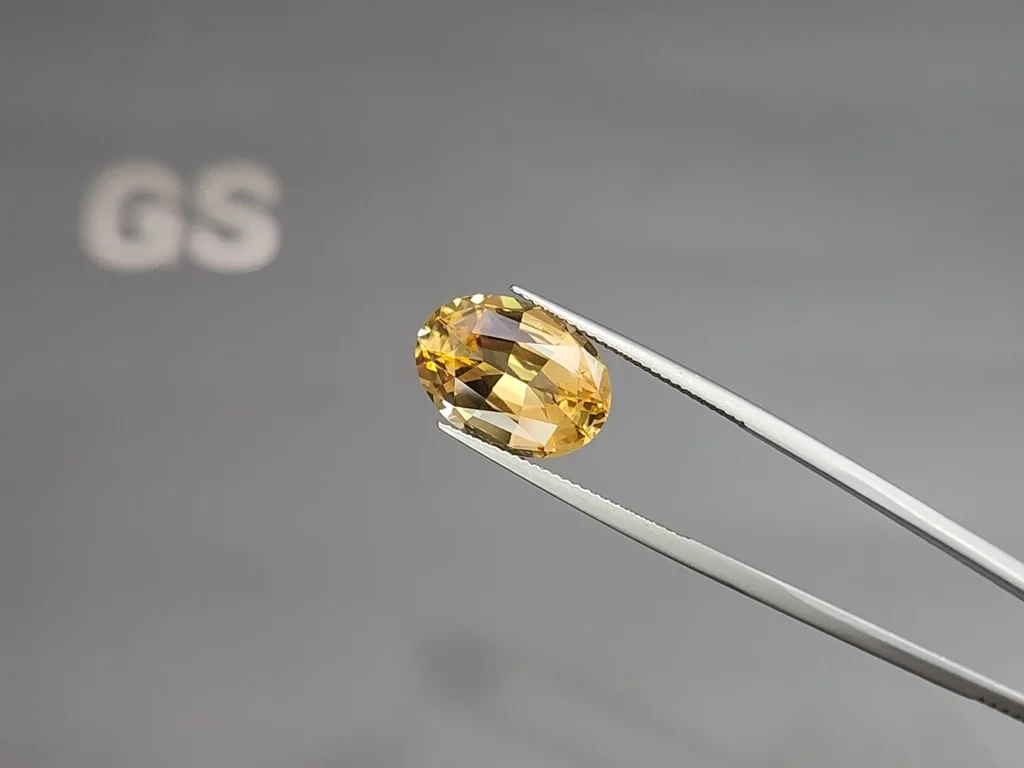 Set citrine high precision oval cut 21,21 carats, Africa 3