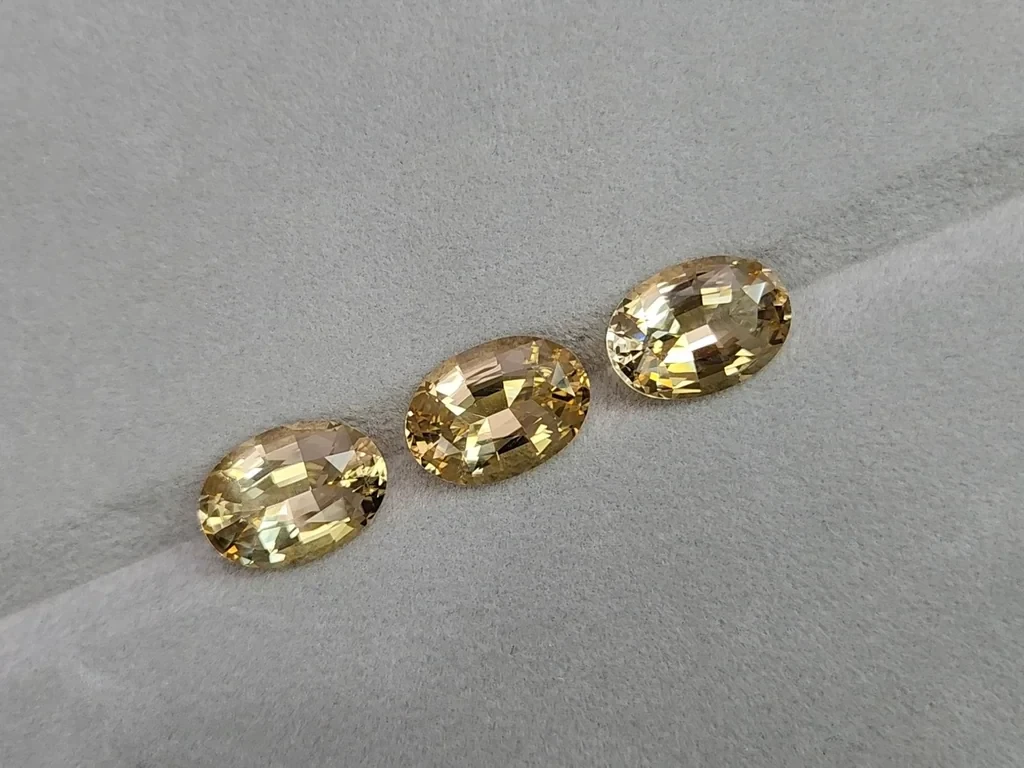 Set citrine high precision oval cut 26,46 carats, Africa 5