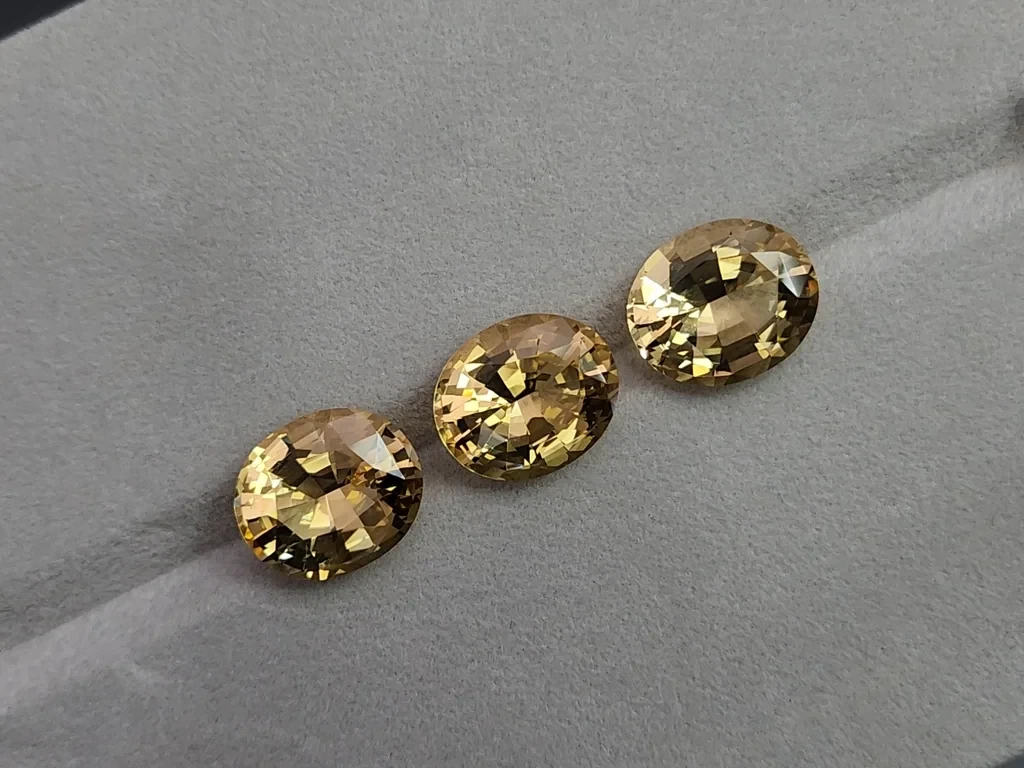 Set citrine high precision oval cut 47.26 carats, Africa 5