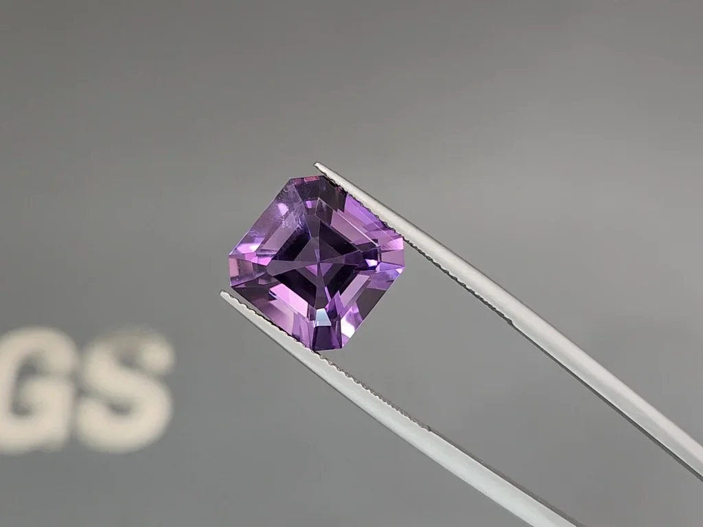 Set of amethysts in asscher cut 22.13 carats, Sri Lanka 3
