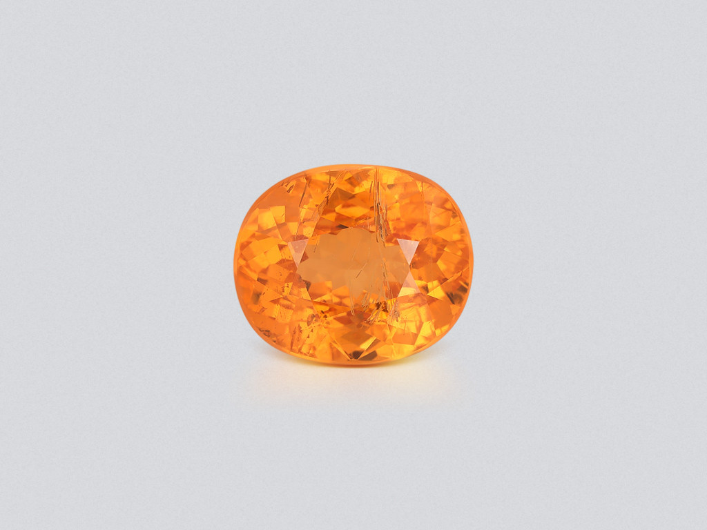 Spessartite garnet Fanta color cushion cut 10.27 carats, Africa