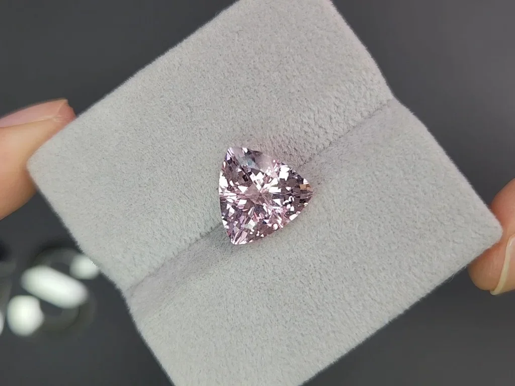 Trillion сut pink morganite 3.90 carats 4