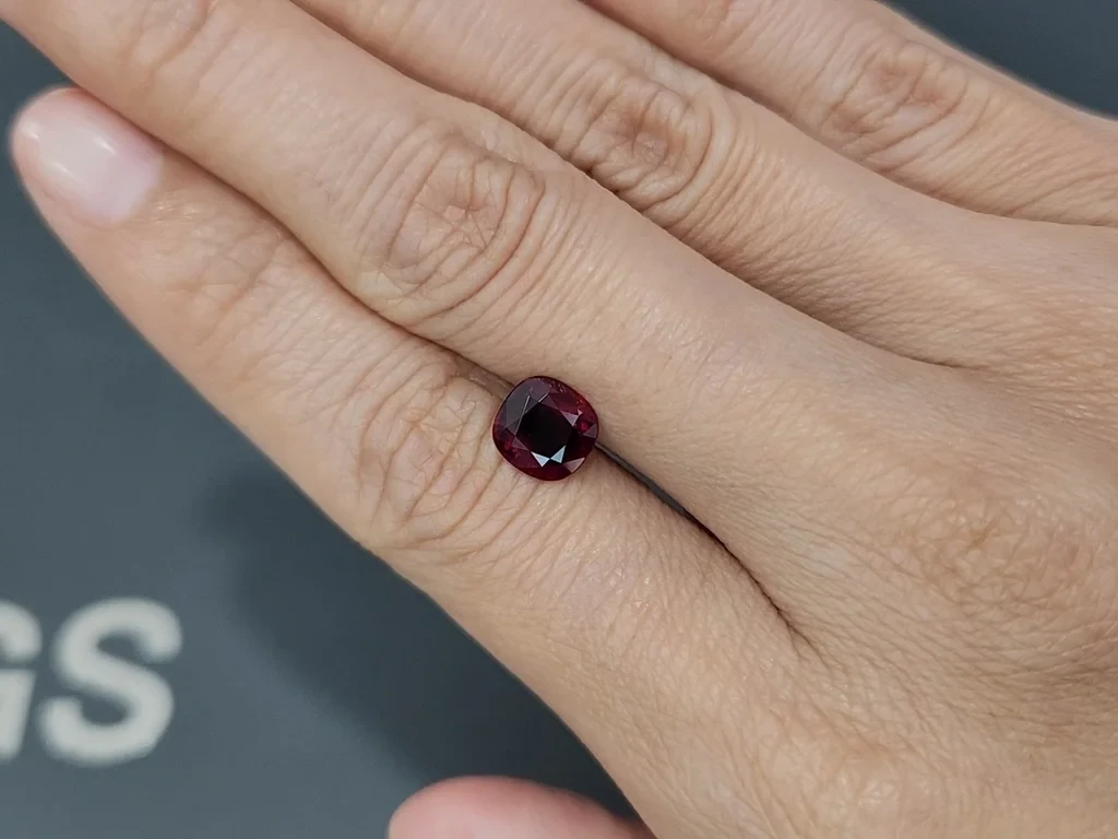 Unheated ruby Pigeon Blood cushion cut 2.12 carats, Burma 2