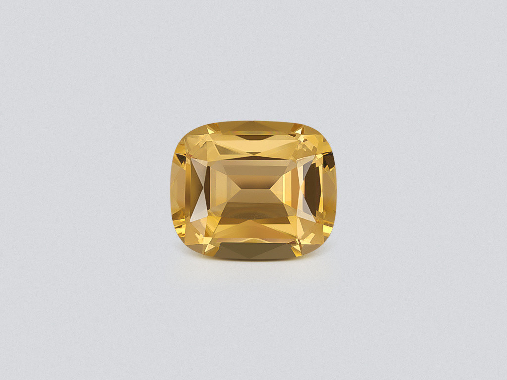 Yellow citrine precision cushion cut 17.00-19.00 carats, Africa