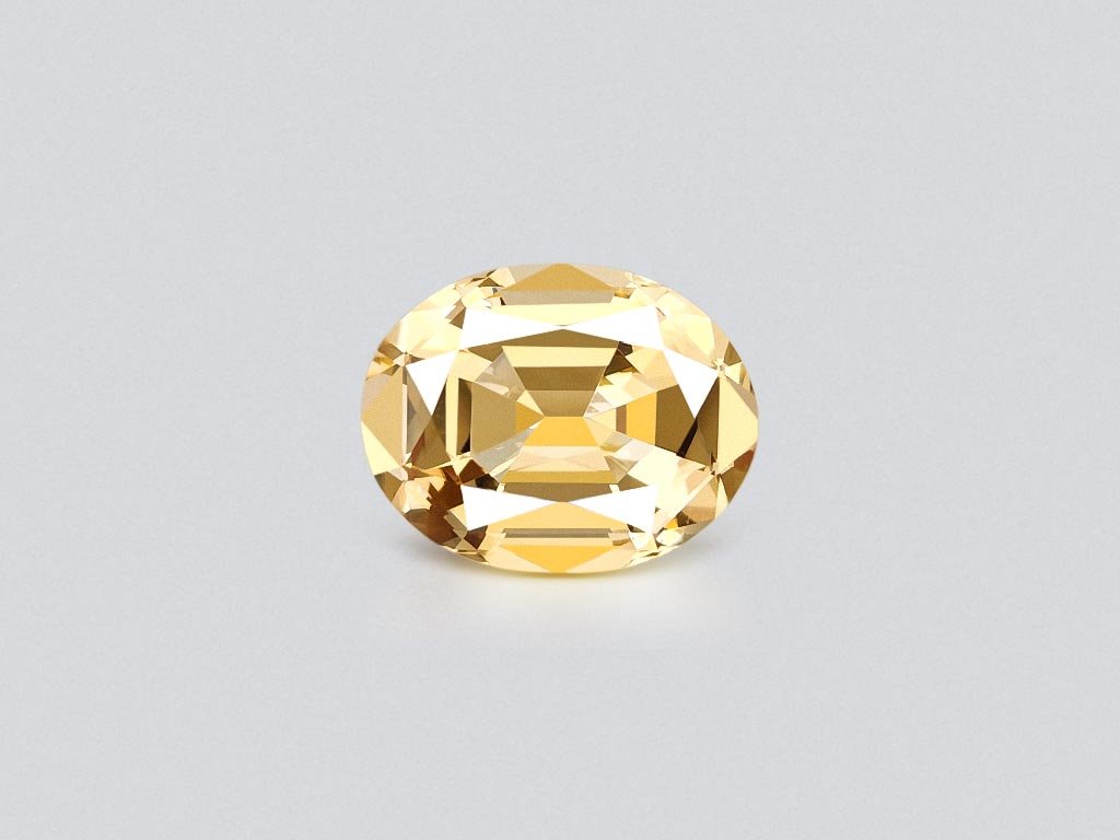 Yellow citrine precision cut oval 9.31 carats, Africa