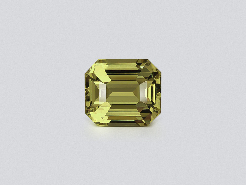 Yellow green chrysoberyl octagon cut 2.57carats, Sri Lanka